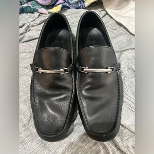 Hugo Boss Black Leather Loafers 9.5